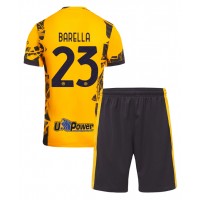 Maglie da calcio Inter Milan Nicolo Barella #23 Terza Maglia Bambino 2024-25 Manica Corta (+ Pantaloni corti)